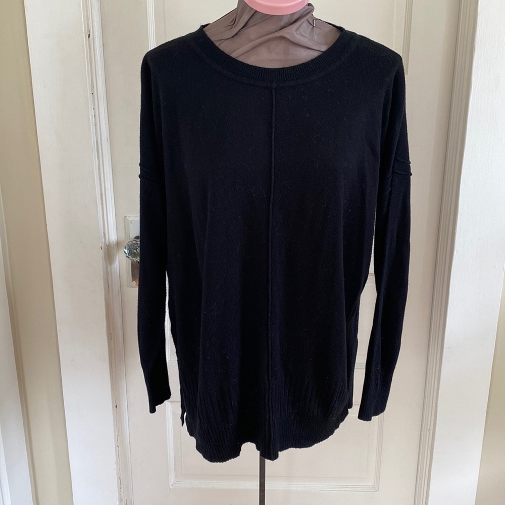 Cupio Black Oversized Pullover Sweater Medium